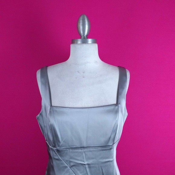 @ Calvin Klein size 10 Sheath Silver Dress - Picture 2 of 7